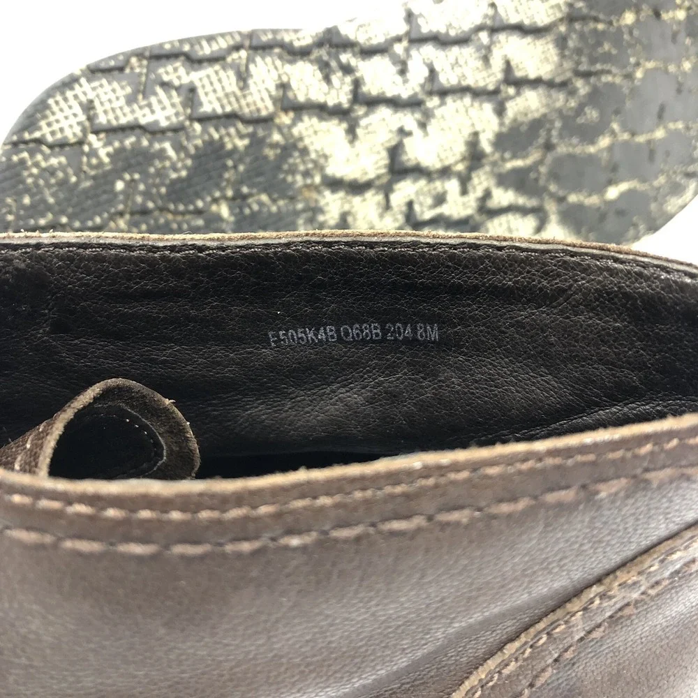 John Varvatos Chukka Boots Mens Size‎ 8M Brown Leather Hipster F505K4B-Q68B